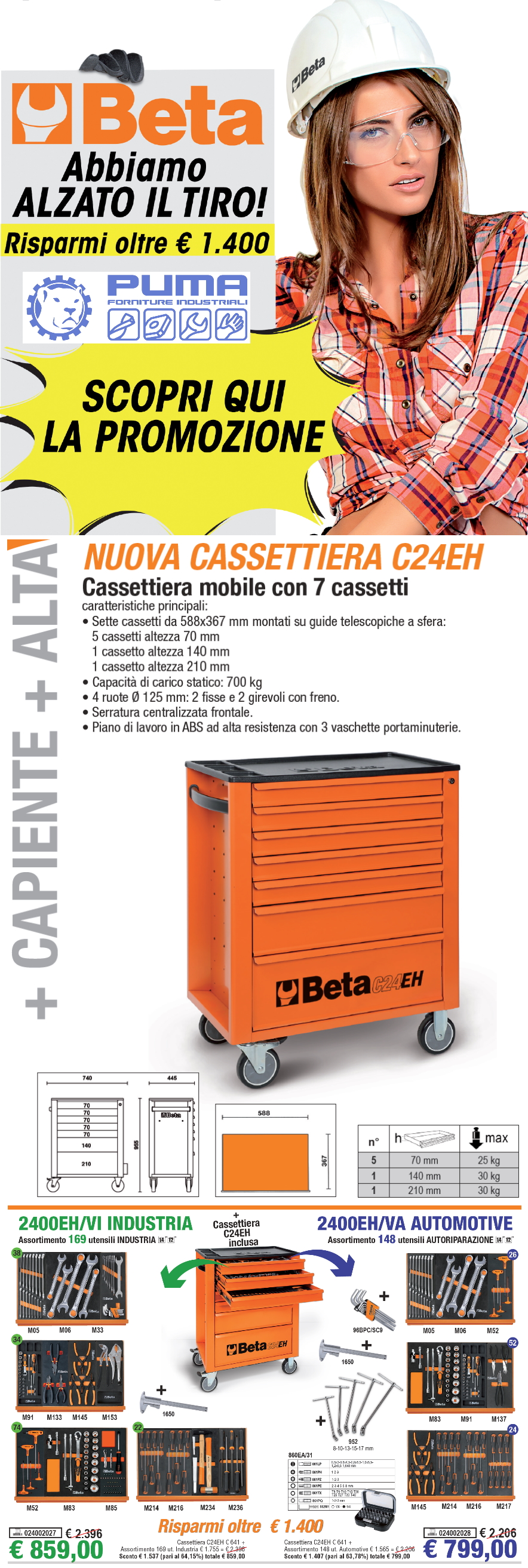 cassettiera carrello beta easy 2021